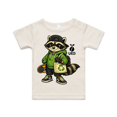Racoon wee tee - AS Colour / ORGANIC INFANT WEE TEE  Thumbnail
